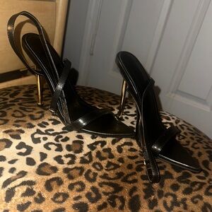 Elegant Black Strappy Heels